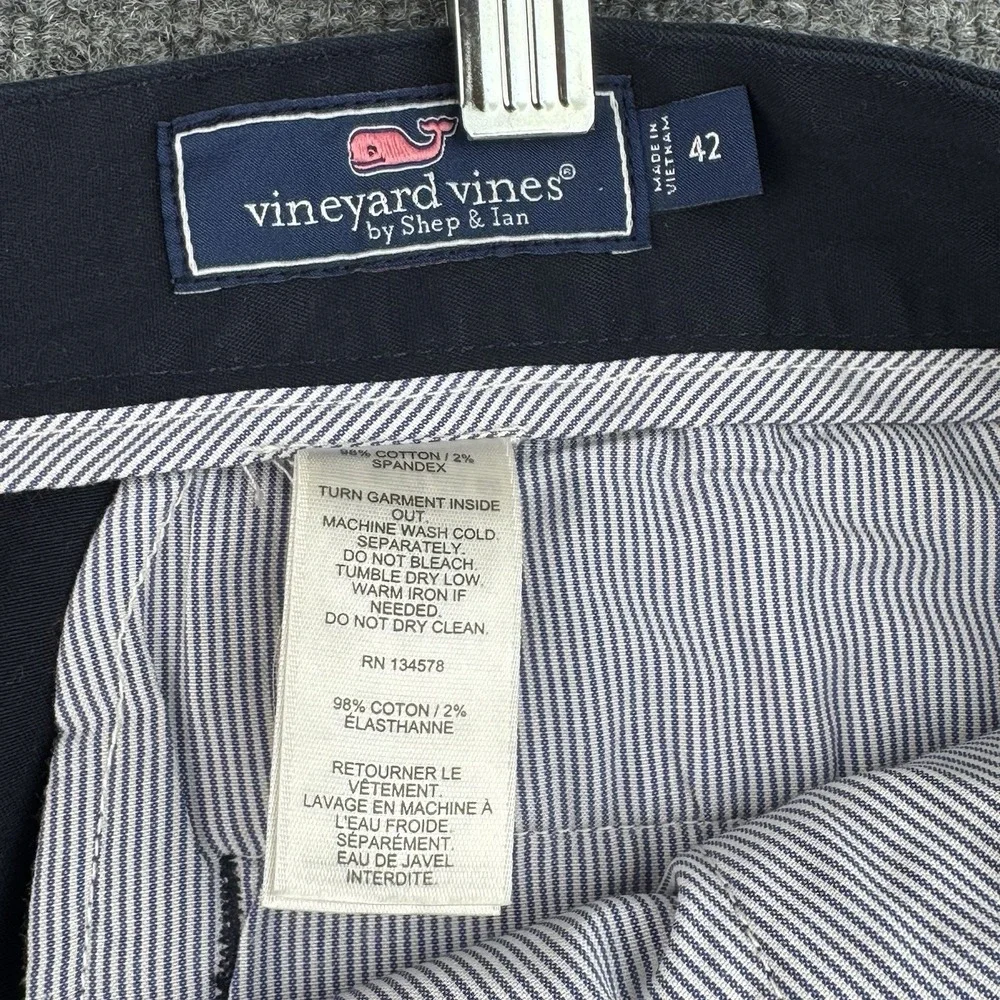 Vineyard Vines Breaker Shorts Mens 42 Navy Casual Preppy Travel Vacation Resort